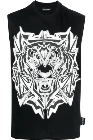 Philipp Plein Top sin mangas Thunder Tiger