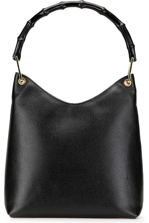 Gucci Bolso de hombro de piel y bambú 20st Century