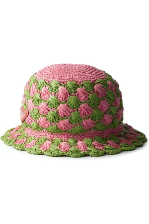 Prada Sombrero de pescador de ganchillo