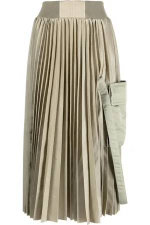 SACAI Falda con cintura alta