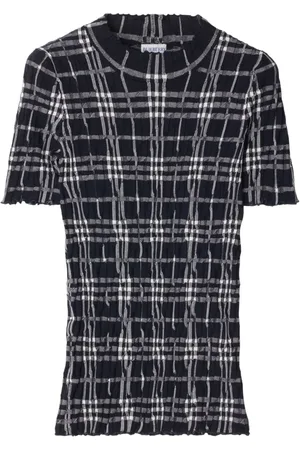 Burberry Top de punto a cuadros