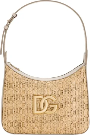 Dolce & Gabbana Bolso de hombro de ganchillo y rafia