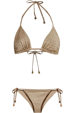Balmain Bikini con estampado del logo