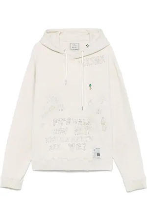 Maison Mihara Yasuhiro Sudadera con capucha y efecto envejecido