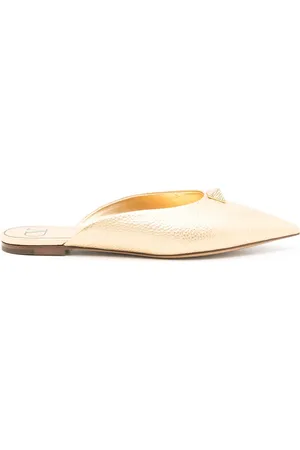 VALENTINO GARAVANI Mules Roman Stud metalizados