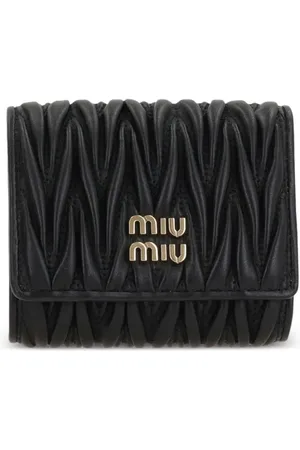 Miu Miu Cartera con letras del logo