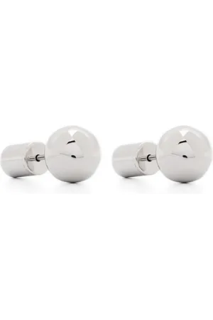Jil Sander Pendientes con acabado metalizado