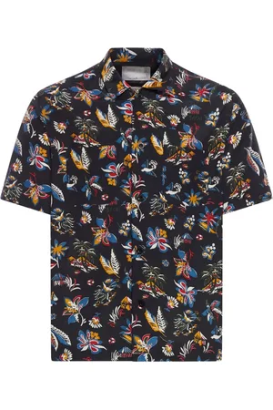 SACAI Camisa con estampado tropical