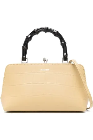 Jil Sander Bandolera con efecto de piel de cocodrilo