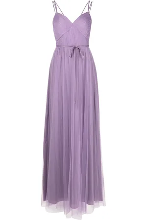 Marchesa Notte Vestido largo plisado