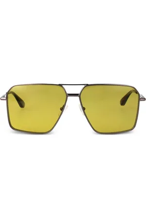Alexander McQueen Gafas de sol con montura estilo piloto