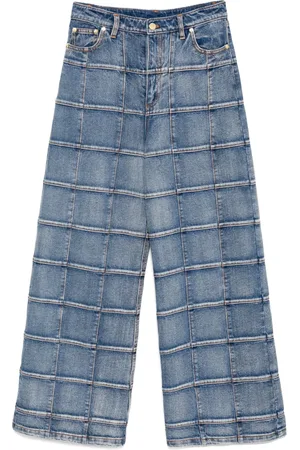 Cynthia Rowley Vaqueros anchos windowpane