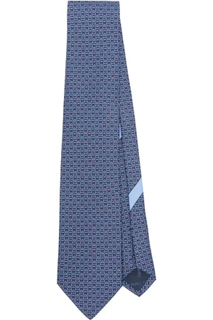 Salvatore Ferragamo Corbata con estampado Gancini