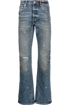 Purple Brand Vaqueros bootcut con motivo de salpicadura de pintura