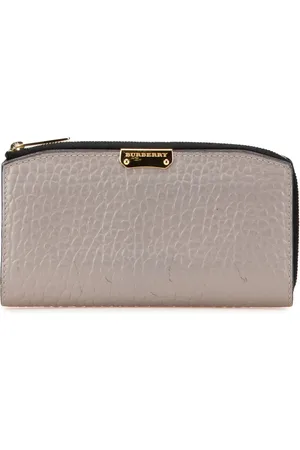 Burberry Cartera continental Heritage larga de piel de becerro granulada 2000-2017