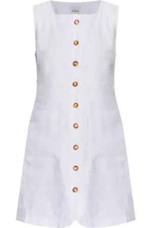 POSSE Vestido corto de lino