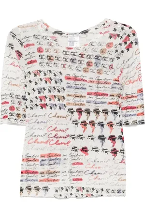 CHANEL Camiseta 2006 con estampado gráfico