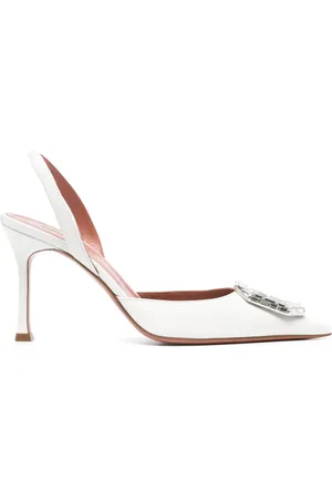Amina Muaddi Zapatos Camelia con tacón de 90 mm