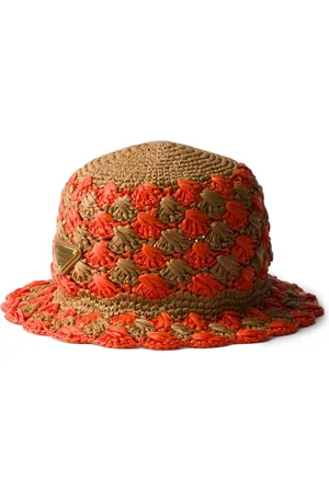 Prada Sombrero de pescador de ganchillo