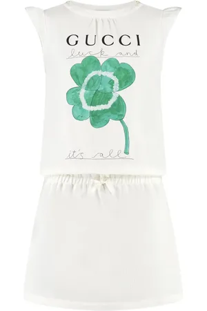 Gucci Vestido con estampado Clover