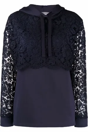 VALENTINO GARAVANI Sudadera con panel de encaje