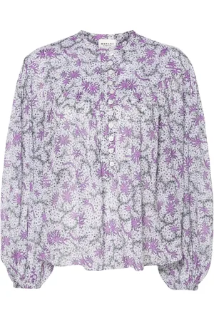 Marant Etoile Blusa Salika con motivo abstracto