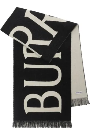 Burberry Bufanda de lana con logo en jacquard