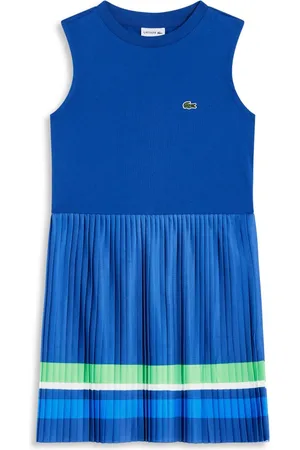 Lacoste Vestido plisado con diseño colour block