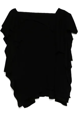 YOHJI YAMAMOTO Chaleco drapeado con diseño retorcido