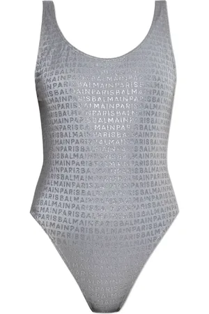Balmain Bañador con logo estampado