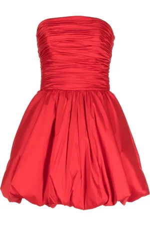 Amsale Vestido corto con cintura caída