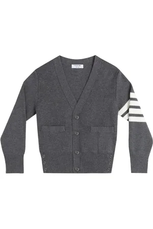 Thom Browne Cárdigan con mangas a rayas