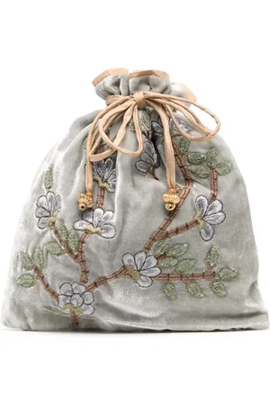 Anke Drechsel Cartera con bordado floral