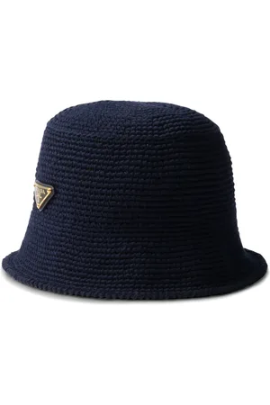 Prada Sombrero de pescador de ganchillo