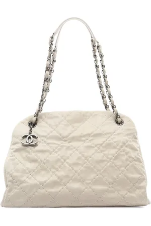 CHANEL Bolso de hombro Just Mademoiselle Bowling Bag grande de piel de becerro envejecida 2010-2011