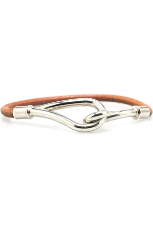 Hermès Pulsera Jumbo Hook de piel 20st Century