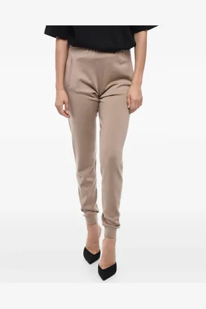 Saint Laurent Pantalones de chándal con cinturilla de canalé