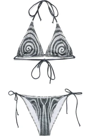 Jean Paul Gaultier Bikini con estampado en espiral