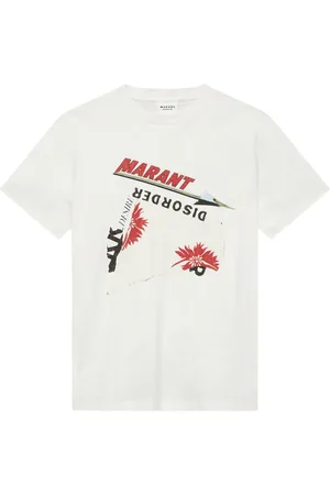 Marant Etoile Camiseta Zoeline con logo estampado