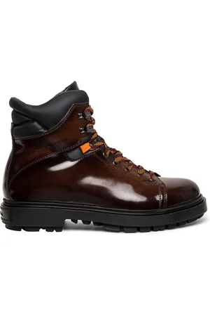 santoni Botas de montaña con diseño de paneles