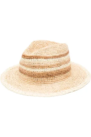 MANEBI Sombrero de verano con diseño tejido