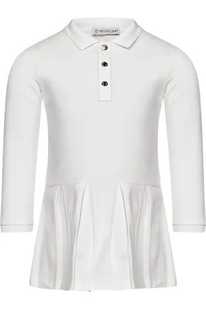 Moncler Vestido estilo polo con pliegues