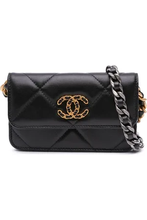 CHANEL Bandolera 19 Flap Coin Purse With Chain en piel de borrego 2021