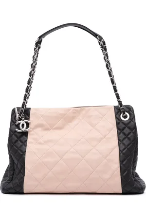 CHANEL Bolso shopper Shopping acolchado bicolor de piel de borrego 2014