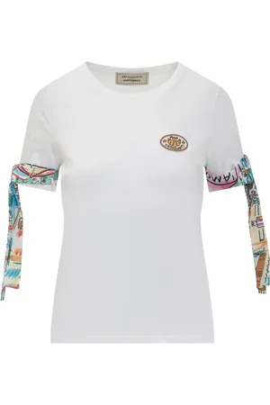 ALESSANDRO ENRIQUEZ Camiseta con detalle de fular