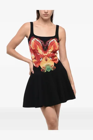 Alexander McQueen Minivestido Solarised Orchid