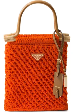 Prada Bolso shopper mini de ganchillo