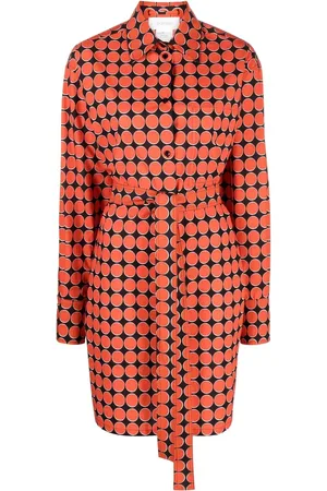 Sportmax Vestido camisero con monograma