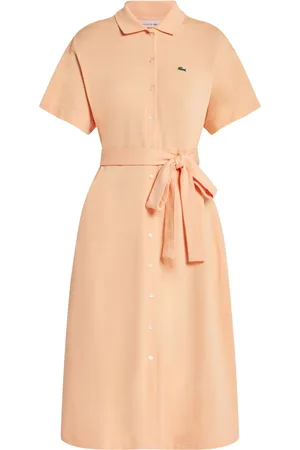 Lacoste Vestido midi con cinturón