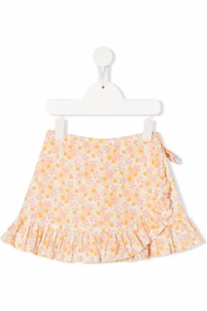 KNOT Falda Natalie con volantes y estampado floral